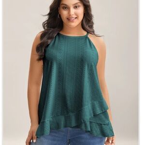 BloomChic NWT Teal Sleeveless Women's tank Top 14-16